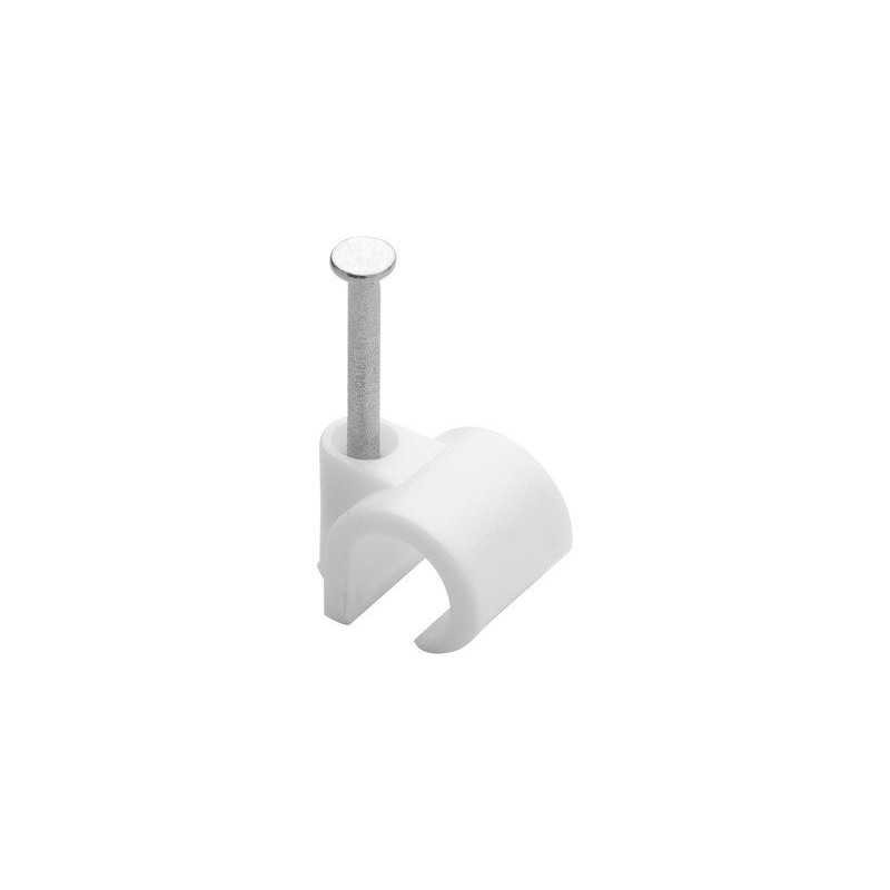 Sachet de 50 attache-fils Diam. de 8 à 12 mm L.14 mm blanc| Sanifer Tamatave