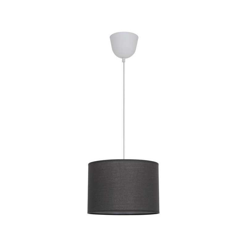 Suspension 1x e27 coton gris INSPIRE Sitia D.28.0 cm| Sanifer Tamatave