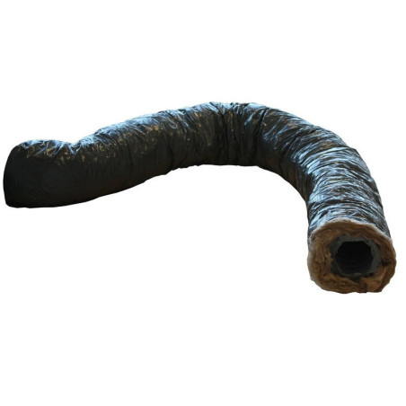 Conduit souple isolé pvc / laine de verre EQUATION, Diam. 125/125 mm, L. 6 m|Sanifer Tamatave