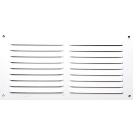 Grille d'aération aluminium laqué, L.10 x l.20 cm|Sanifer Tamatave