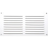 Grille d'aération aluminium laqué, L.10 x l.20 cm|Sanifer Tamatave