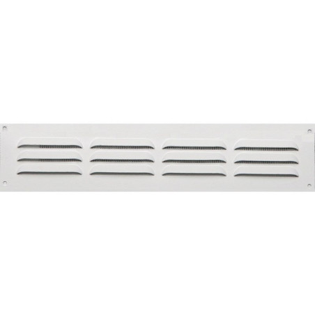 Grille d'aération aluminium laqué, L.5 X L.24 cm|Sanifer Tamatave