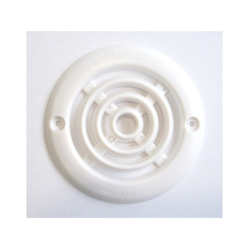 Lot de 4 grilles d'aération Abs Naturel, Diam.6.4 Cm|Sanifer Tamatave