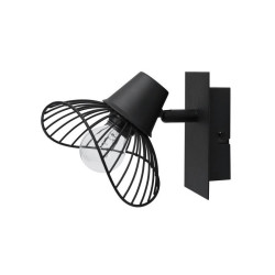 Spot patére industriel métal noir E14 max 40 W, SEYNAVE KASTELI|Sanifer Tamatave