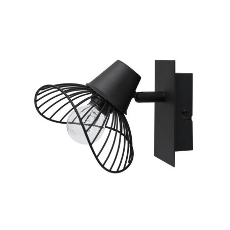 Spot patére industriel métal noir E14 max 40 W, SEYNAVE KASTELI|Sanifer Tamatave