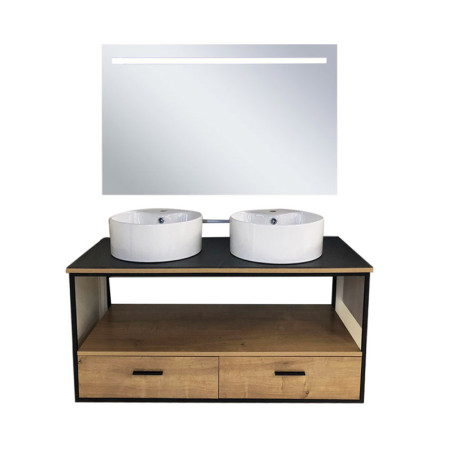 Meuble salle de bains FRAM 120 E  (3 éléments) | Sanifer Tamatave