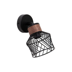 Spot design métal noir e27 INSPIRE Kanel| Sanifer Tamatave