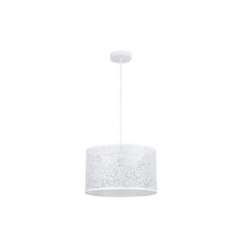 Suspension 1x e27 fer blanc mat INSPIRE Frella D.38 cm|Sanifer Tamatave