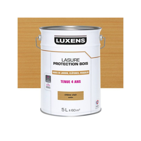 Lasure LUXENS 4 ans chêne clair satiné 5 Litres|Sanifer Tamatave