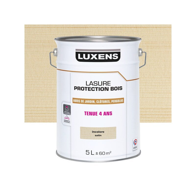 Lasure LUXENS 4 ans incolore satiné 5 Litres|Sanifer Tamatave