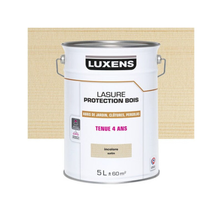 Lasure LUXENS 4 ans incolore satiné 5 Litres|Sanifer Tamatave
