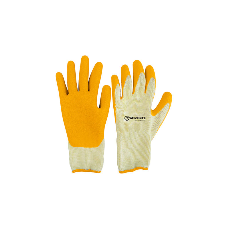 Gant en latex jaune worksite|Sanifer Tamatave