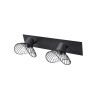 Rampe 2 spots design métal noir E14 max 40 W SEYNAVE KASTELI|Sanifer  Tamatave