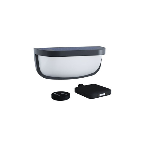 Applique solaire, booster, 900 lm, noir|Sanifer Tamatave