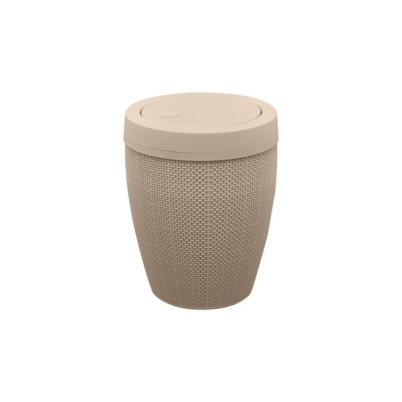 Poubelle de salle de bains 6 l beige SENSEA