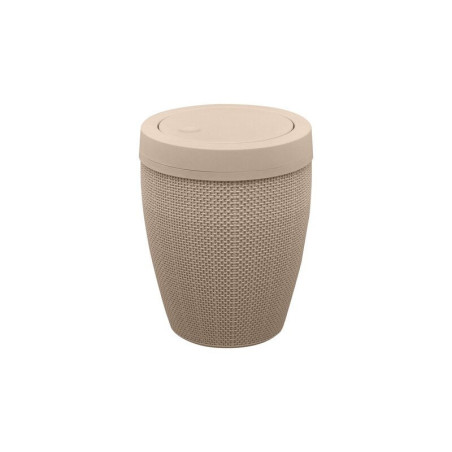 Poubelle de salle de bains 6 l beige SENSEA