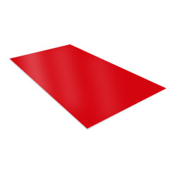 Tôle prélaquée largeur 1M rouge vif, épaisseur 0,25 mm|Sanifer Tamatave