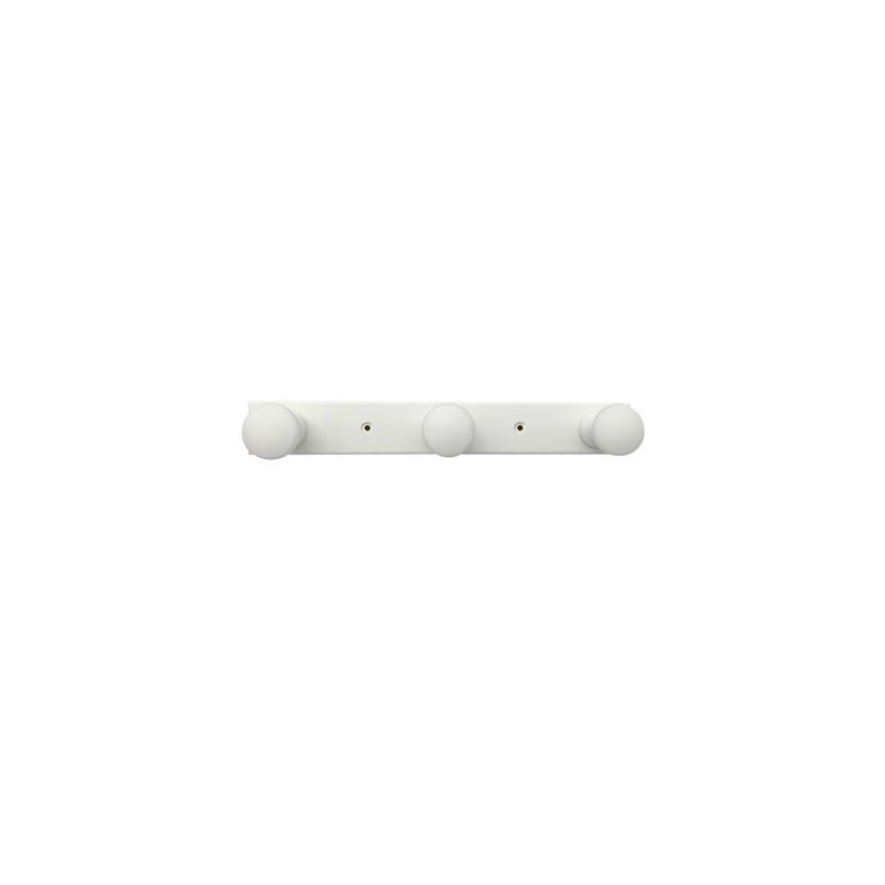 Porte-manteau Olga 3 crochets blanc - Sanifer Tamatave