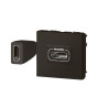 Prise HDMI type A version 2.0 Préconnectorisée  Mosaic 2 modules noir mat - Sanifer Tamatave