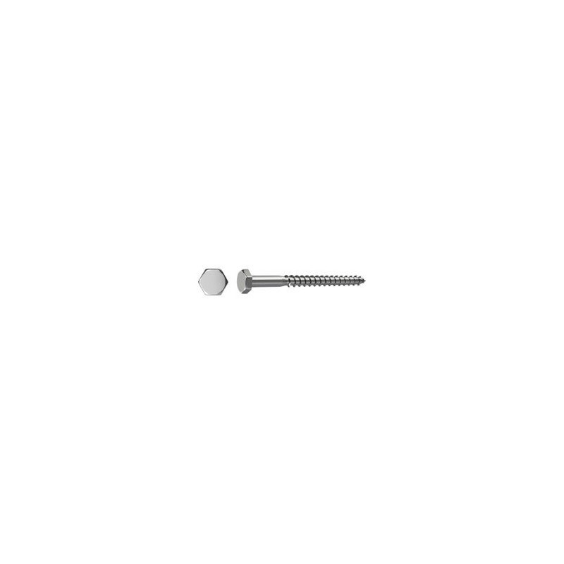 Tirefond Inox A2 8.0x60 mm Sachet 4 pièces - Sanifer Tamatave