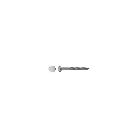 Tirefond Inox A2 8.0x60 mm Sachet 4 pièces - Sanifer Tamatave