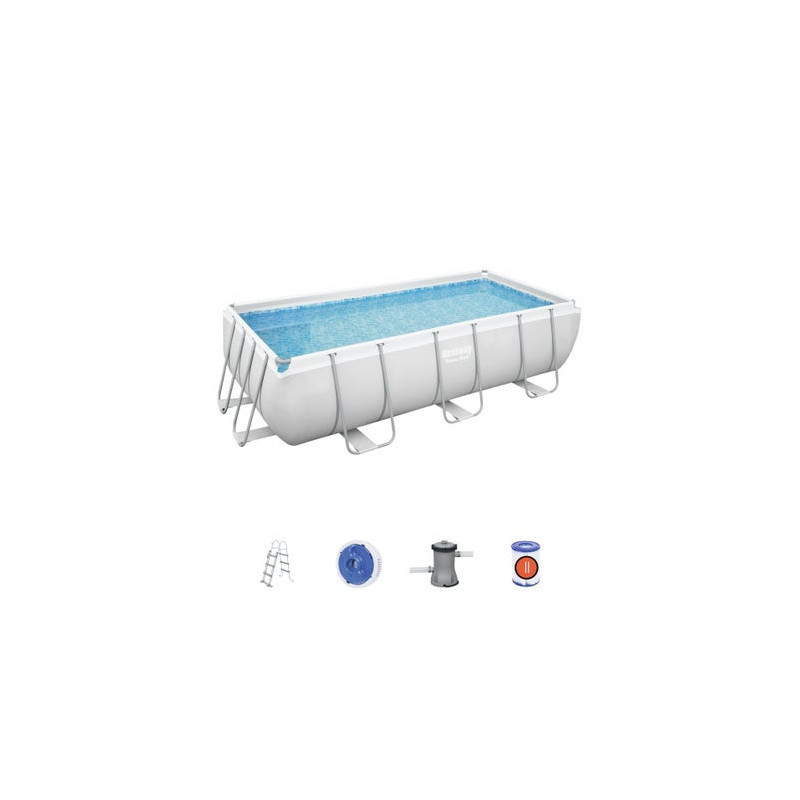 Piscine hors sol tubulaire L.404xl.201xH.100cm Power Steel BESTWAY|Sanifer Tamatave