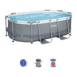 Piscine hors sol tubulaire 305x200x84cm POWER STEEL avec filtre Ã  cartouche|Sanifer Tamatave