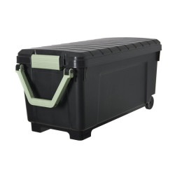 Malle de rangement h.50xl.104xp.50 cm 170 L Noir vert|Sanifer Tamatave