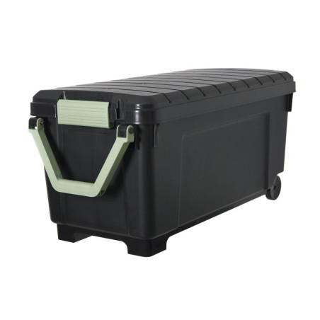 Malle de rangement h.50xl.104xp.50 cm 170 L Noir vert|Sanifer Tamatave