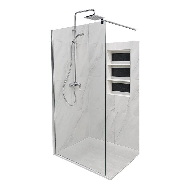  Paroi de douche aluminium d201 100x195cm Sunland SUNLAND - Sanifer Tamatave