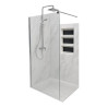  Paroi de douche aluminium d201 100x195cm Sunland SUNLAND - Sanifer Tamatave
