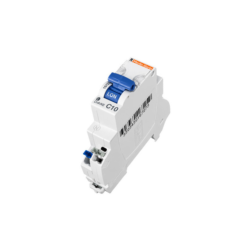 Disjoncteur embrochable DCLICXE 1P+N 10A Courbe C 3 kA - 16725