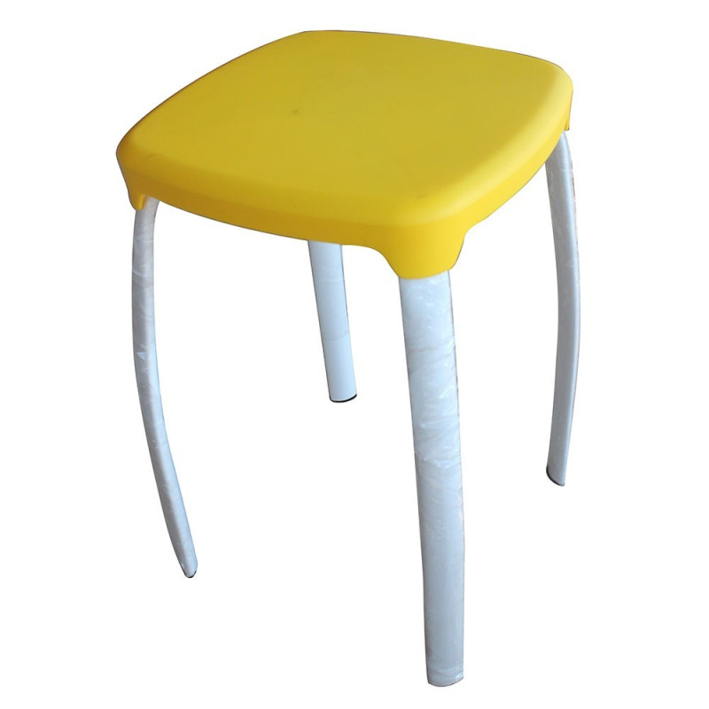  P50 TABOURET PLASTIQUE JAUNE 28*28*45CM* RSHINE INTERNATIONE TRADING LIMITE - Sanifer Tamatave
