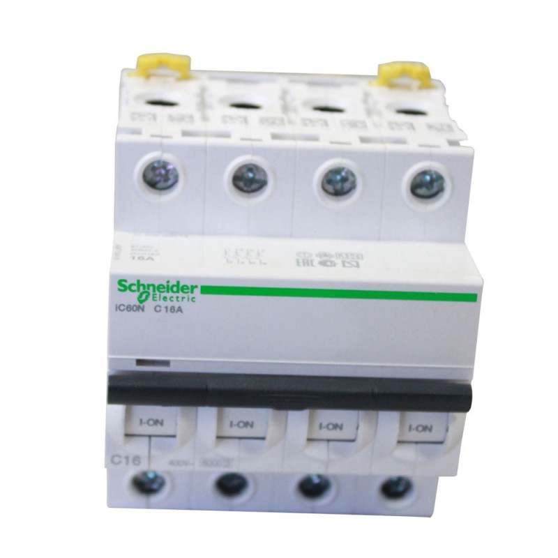  Disjoncteur modulaire iC60N TETRA 16A courbe C SCHNEIDER ELECTRIC - Sanifer Tamatave