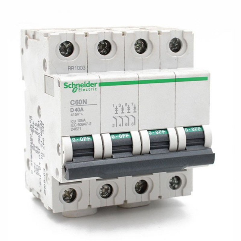  Disjoncteur C60N 4P 40A courbe D* SCHNEIDER ELECTRIC - Sanifer Tamatave