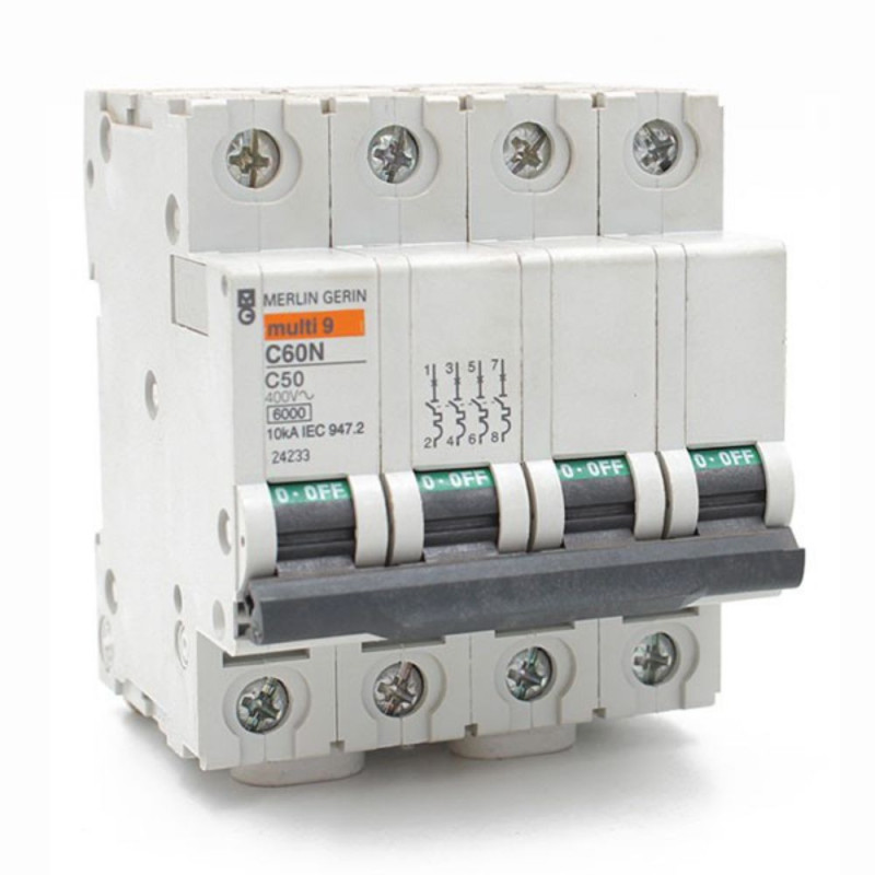  Disjoncteur tétrapolaire iC60N 50A Courbe C SCHNEIDER ELECTRIC - Sanifer Tamatave