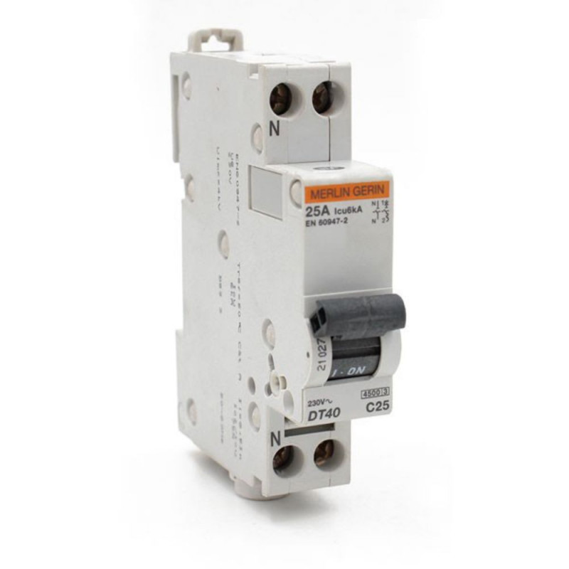  Disjoncteur DT40 uni+N 25A Courbe C * SCHNEIDER ELECTRIC - Sanifer Tamatave