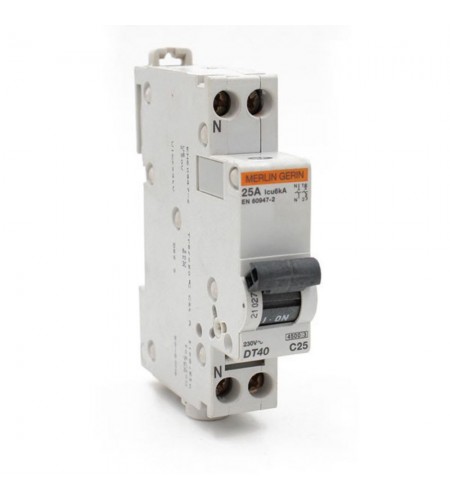  Disjoncteur DT40 uni+N 25A Courbe C * SCHNEIDER ELECTRIC - Sanifer Tamatave
