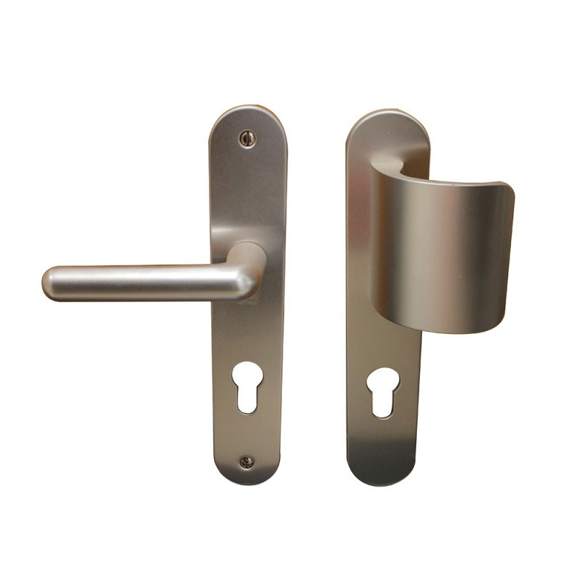  Ensemble poignée de porte palière argent BEZAULT - Sanifer Tamatave
