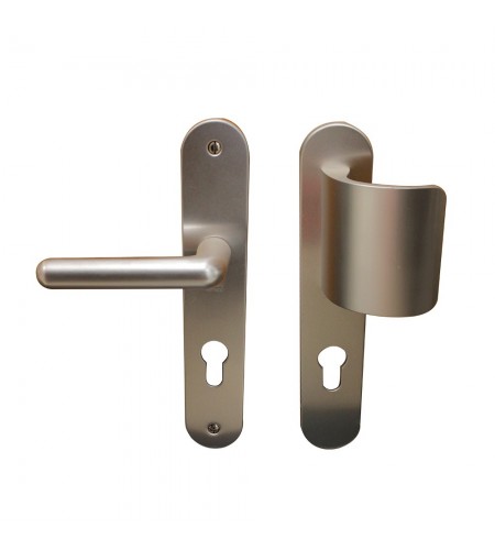  Ensemble poignée de porte palière argent BEZAULT - Sanifer Tamatave