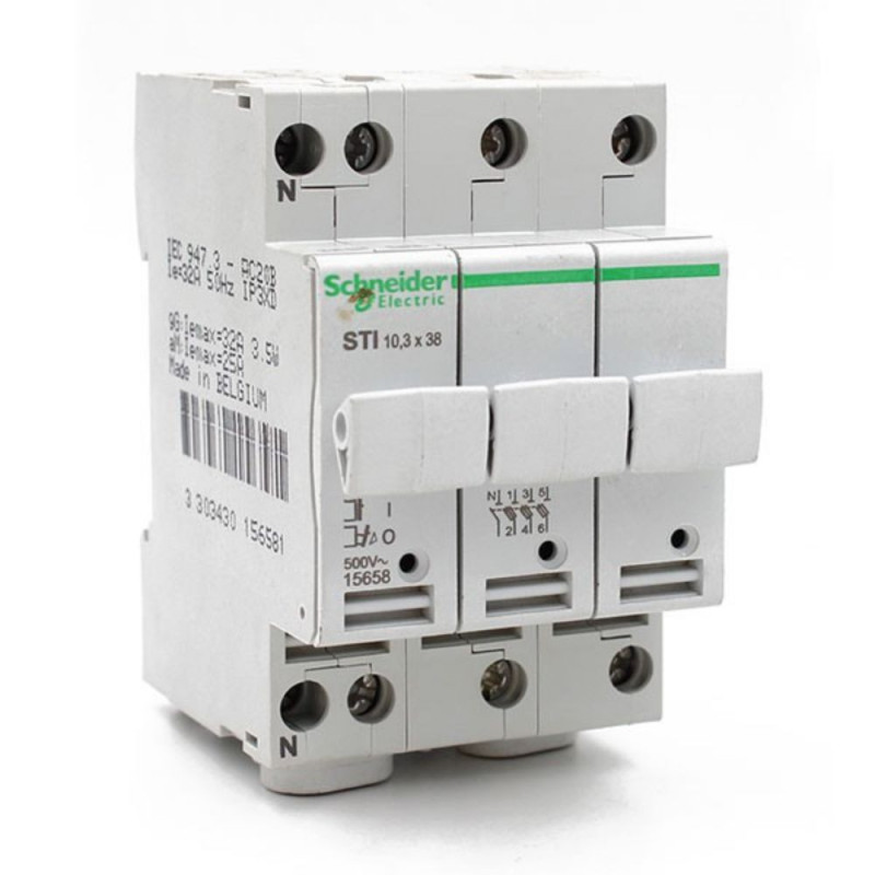  Sectionneur fusible  à tiroir STI 3P+N 500V SCHNEIDER ELECTRIC - Sanifer Tamatave