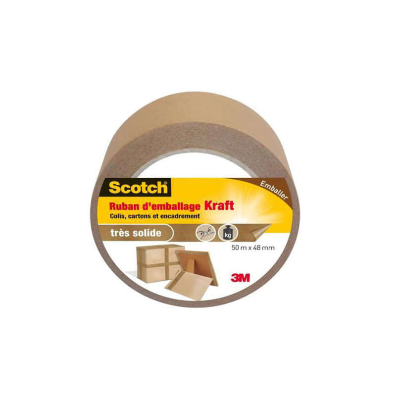  Ruban d'emballage kraft 50mx48mm 3m 3M - Sanifer Tamatave