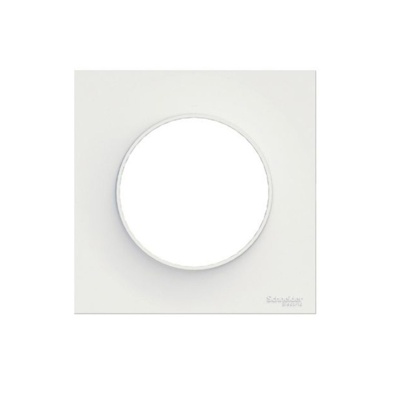  Plaque blanc 1 poste Odace SCHNEIDER ELECTRIC - Sanifer Tamatave