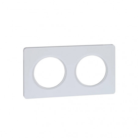  Plque touch blanc 2 postes ODACE SCHNEIDER ELECTRIC - Sanifer Tamatave