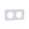  Plque touch blanc 2 postes ODACE SCHNEIDER ELECTRIC - Sanifer Tamatave