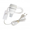  Adaptateur bouteille E27 + interrupteur fil & fiche blanc uv3  - Sanifer Tamatave