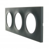  Plaque 3 postes Odace anthracite SCHNEIDER ELECTRIC - Sanifer Tamatave