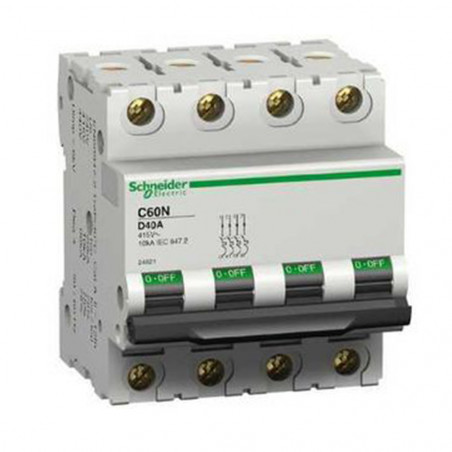  Disjoncteur C60N 4P 10A courbe D SCHNEIDER ELECTRIC - Sanifer Tamatave