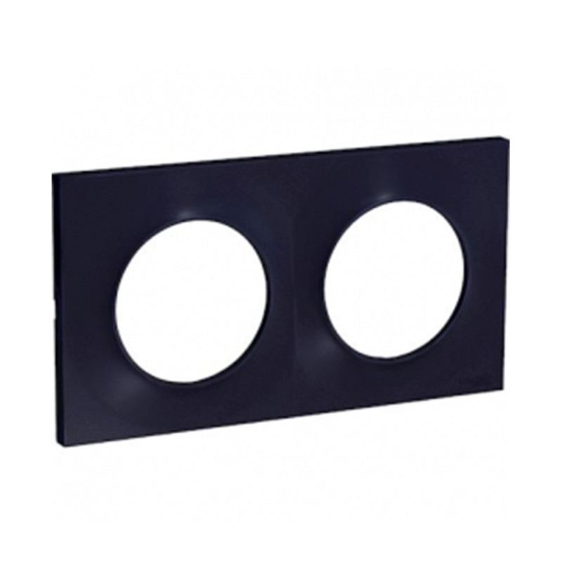  Plaque 2 postes anthracite Odace SCHNEIDER ELECTRIC - Sanifer Tamatave