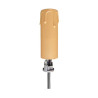  Bougie d24mm+support E14 culot 10x1 h6cm cire uv3 NR Tibelec TIBELEC - Sanifer Tamatave
